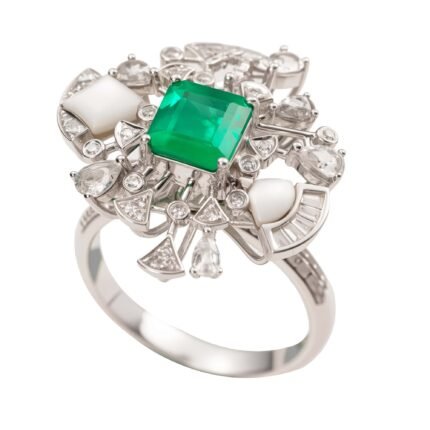 Original Natural Colombian Muzo Emerald 18K Gold Ring/Pendant