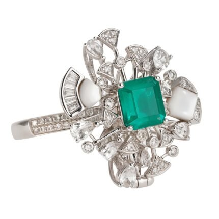 Original Natural Colombian Muzo Emerald 18K Gold Ring/Pendant